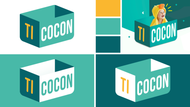 Babybox Ticocon – berceau en carton certifié NF La Réunion, branding par Pixellescence