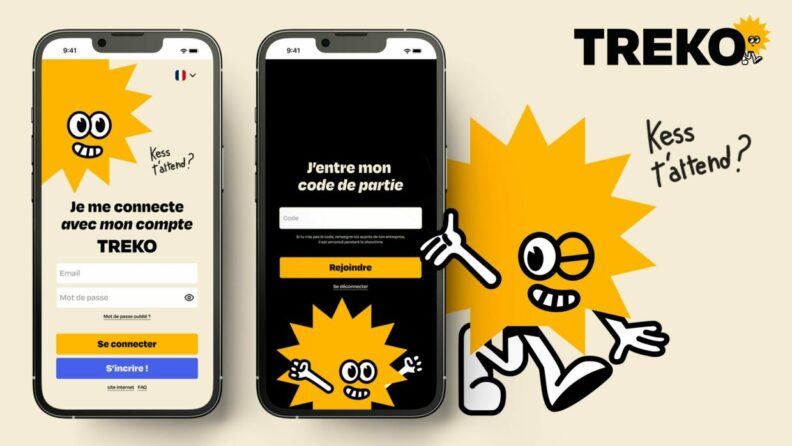 Page d'accueil Treko – site WordPress startup team building créé par Pixellescence Caen