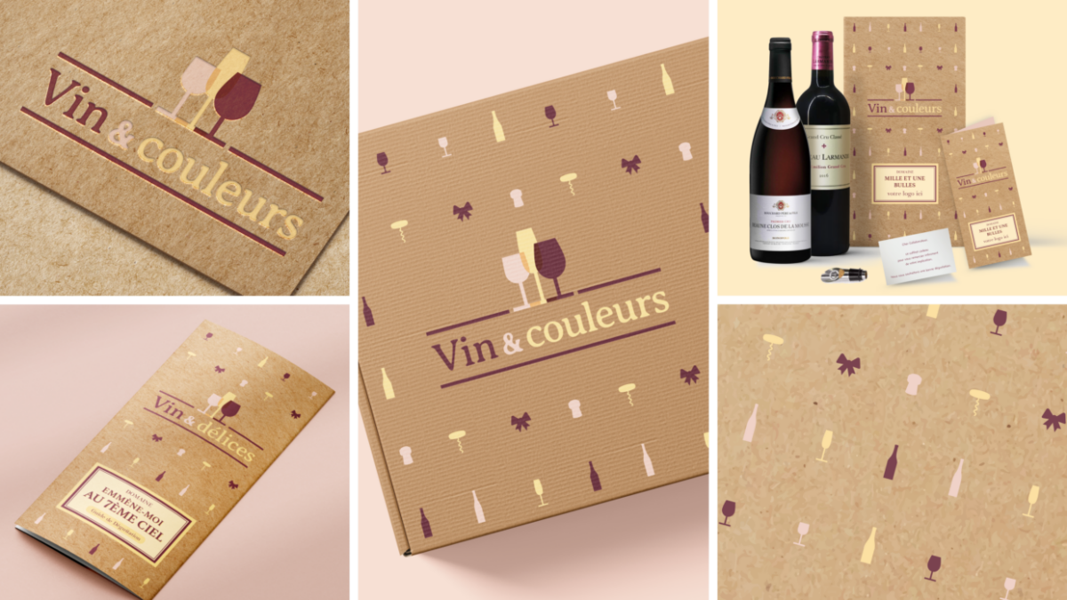 Charte graphique et logo Vins et Couleurs – branding par Pixellescence Caen