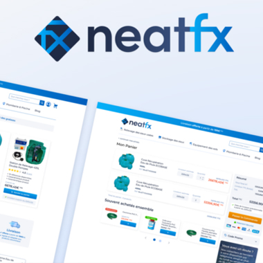 Réalisation NeatFX – e-commerce Magento 2 Hyvä stations de relevage par Pixellescence Caen